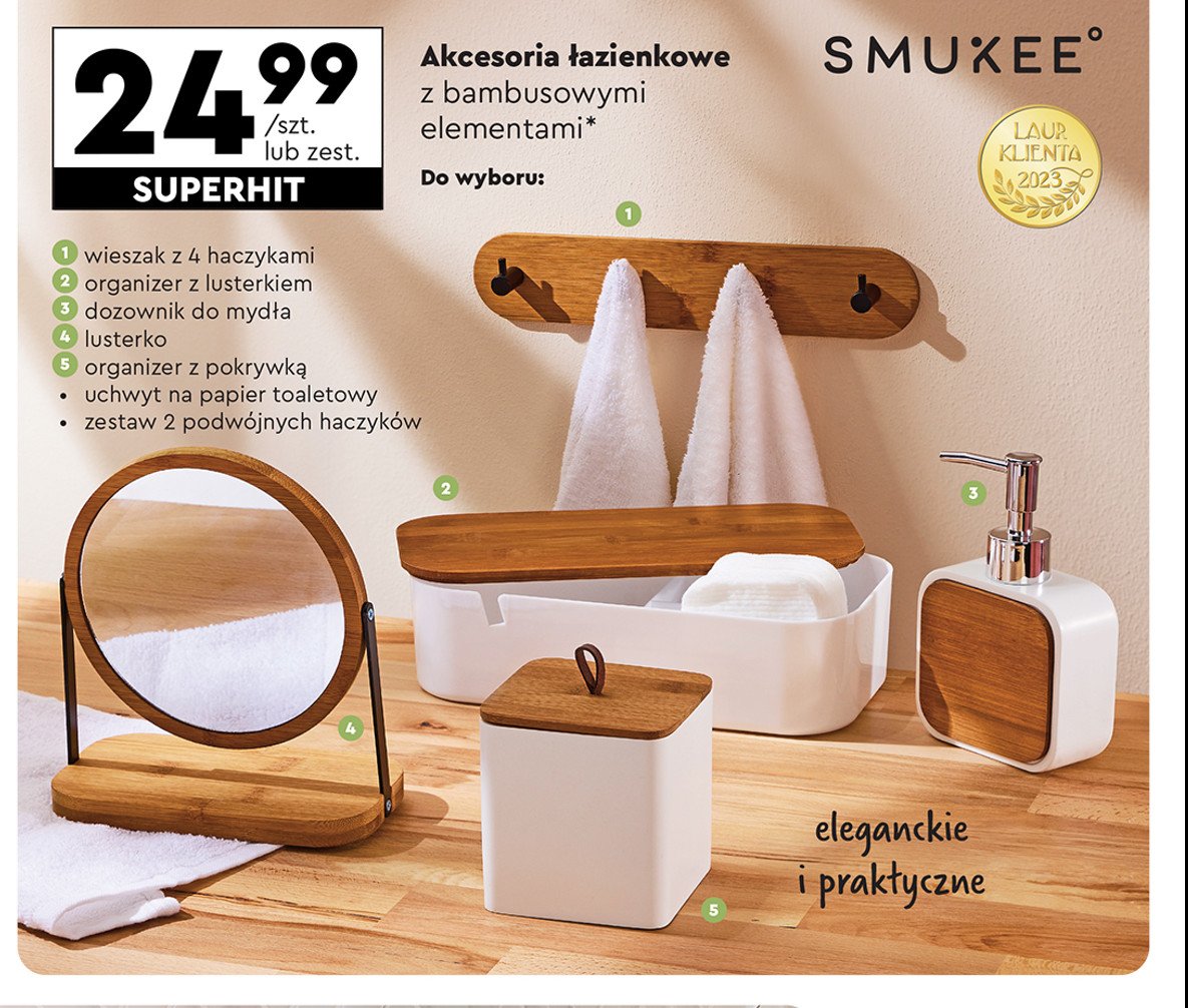 Wieszaki z 2 haczykami Smukee promocja