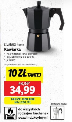 Kawiarka 330 ml LIVARNO HOME promocja