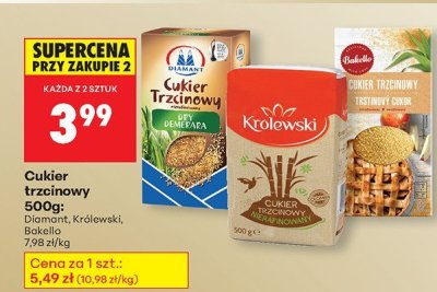 Cukier trzcinowy promocja w Biedronka