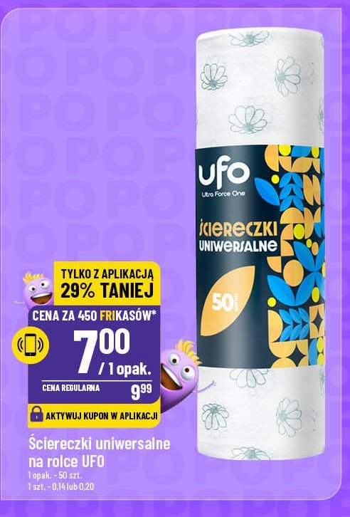 Ściereczki uniwersalne na rolce Ufo promocja