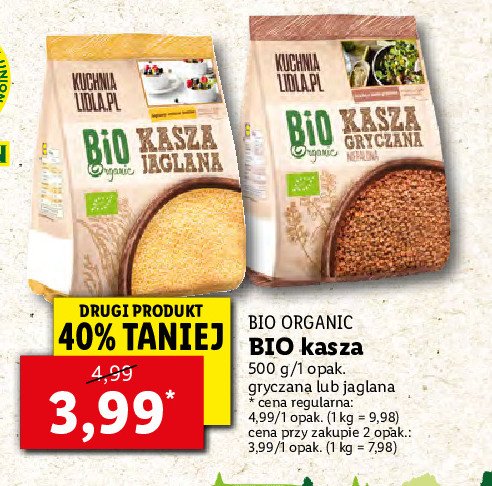 Kasza gryczana bio Kuchnia lidla.pl promocja