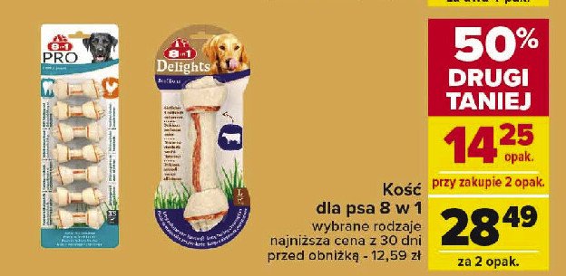 Kości dla psa z kurczakiem xs 8in1 promocja