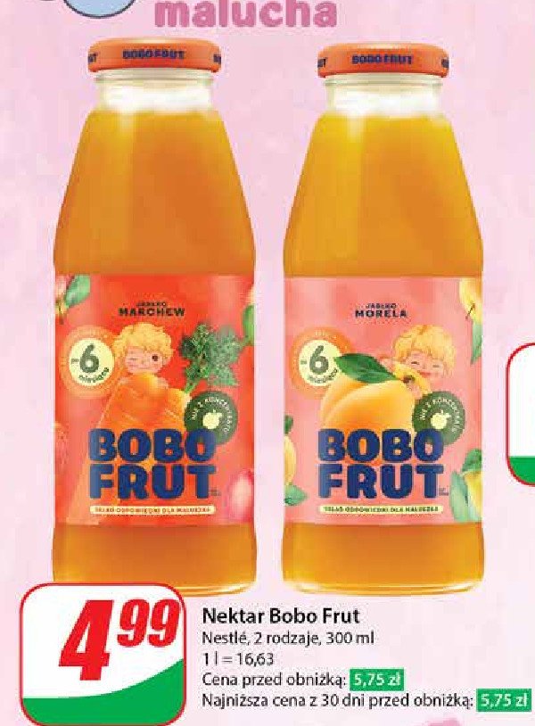 Sok jabłko banan i marchewka Bobo frut promocja
