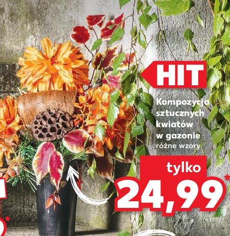 Kompozycja kwiatowa w wazonie promocja