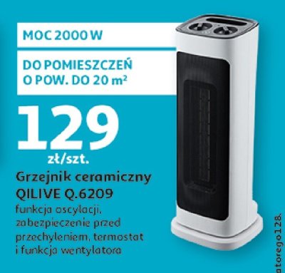 Grzejnik ceramiczny Q.6209 Qilive promocja w Auchan