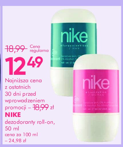 Dezodorant 48h NIKE ULTRA PINK Nike cosmetics promocja w Super-Pharm