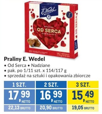 Praliny E. Wedel Od Serca promocja w Makro