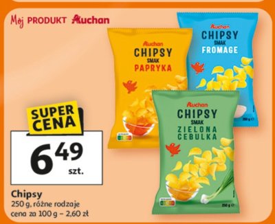 Chipsy karmelizowana cebula Chazz promocja w Auchan