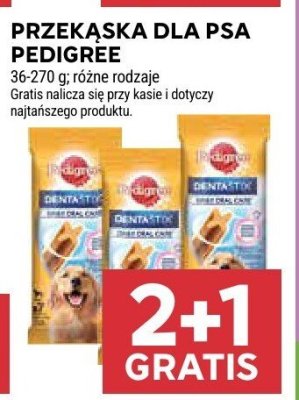 Przekąska dla psa  różne rodzaje Pedigree promocja w Stokrotka