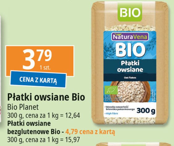 Płatki owsiane Naturavena promocja w Leclerc