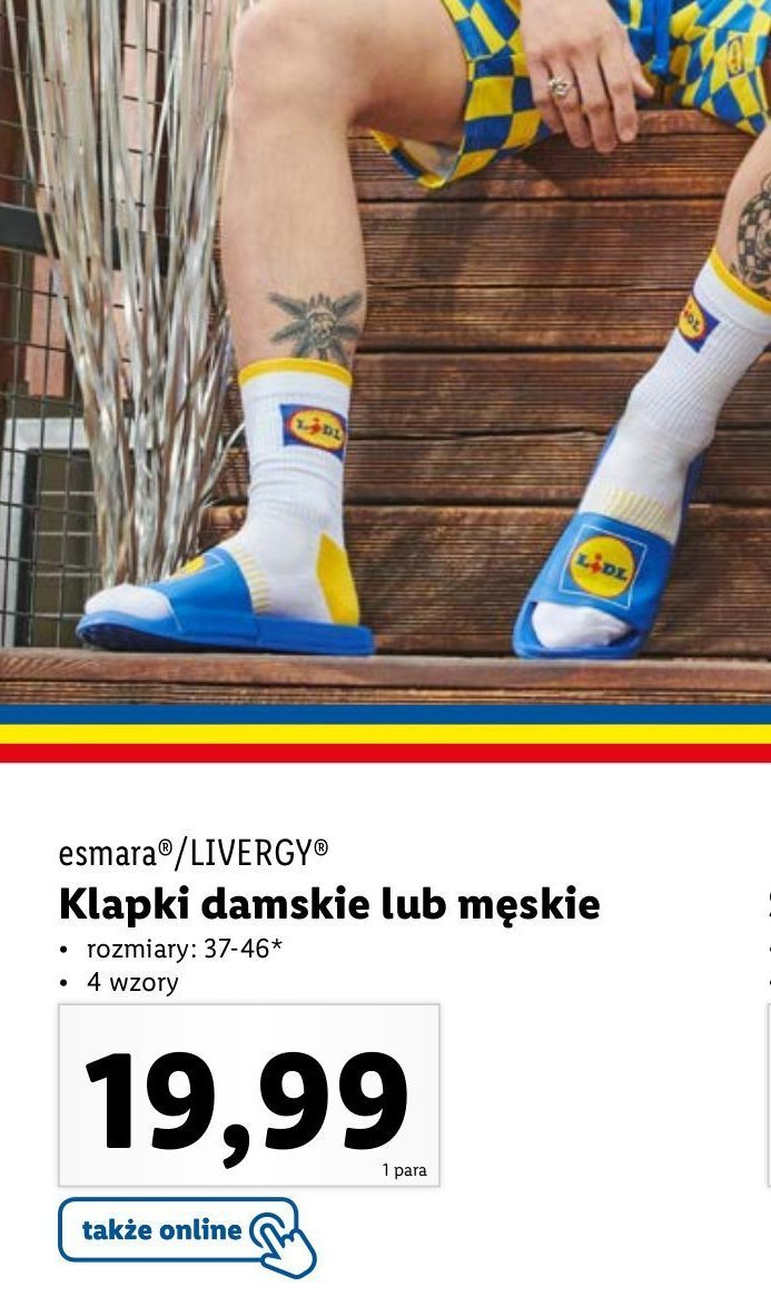 Klapki męskie lidl Livergy promocja