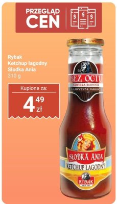 Ketchup Słodka Ania łagodny promocja w Biedronka