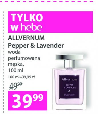 Woda perfumowana Allvernum pepper & lavender promocja
