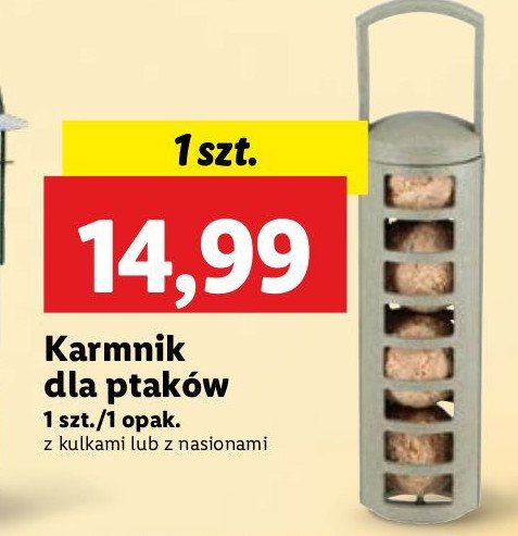 Karmnik dla ptaków promocja