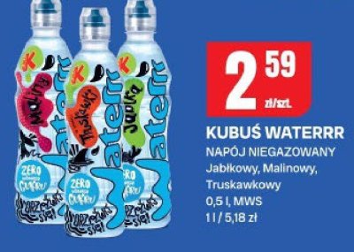 Napój niegazowany Kubuś Waterrr Jabłkowy promocja w Chorten