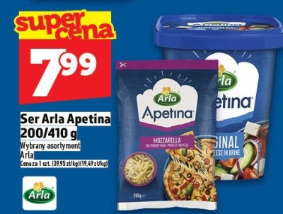 Ser Arla Apetina 200/410 g promocja w TOPAZ