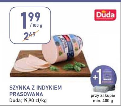 Szynka z indykiem prasowana Duda promocja w Stokrotka