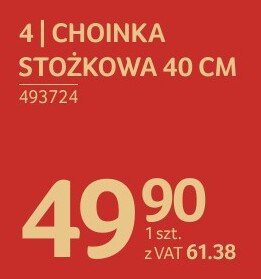 Choinka stożkowa 40 cm promocja w Selgros