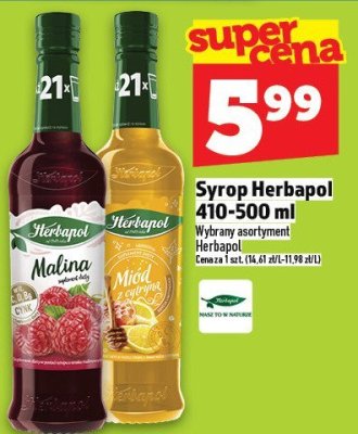 Syrop Herbapol 410-500 ml promocja w TOPAZ