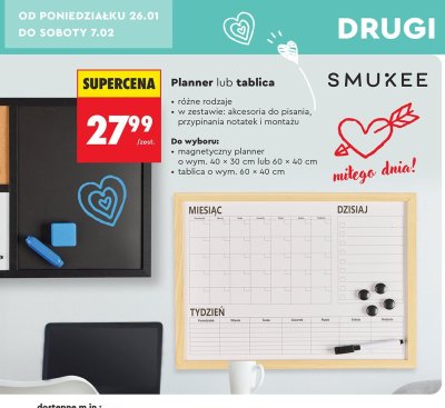 Tablica promocja w Biedronka