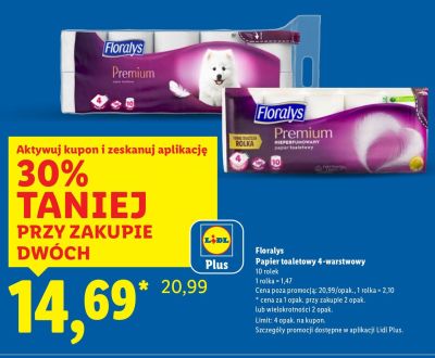 Papier toaletowy Premium 4-warstwowy promocja w Lidl