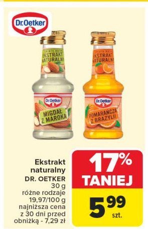 Ekstrakt migdały z maroko Dr. oetker promocja w Carrefour