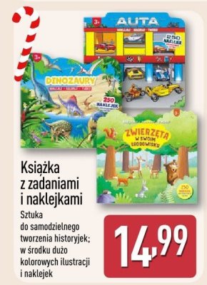 Książka z zadaniami i naklejkami  promocja w Aldi