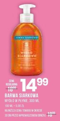 Mydło Barwa siarkowa w płynie, 300 ml promocja w Drogerie Natura