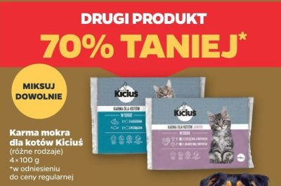 Karma mokra dla kotów różne rodzaje promocja w Netto