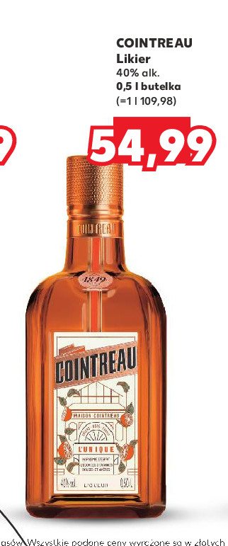 Likier COINTREAU promocja w Kaufland