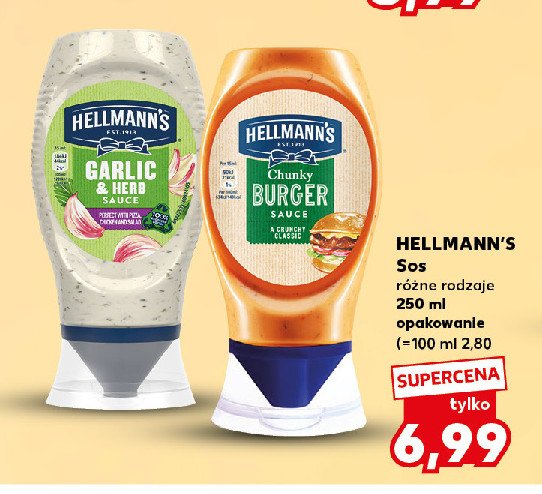 Sos garlic & herb Hellmann's promocja w Kaufland