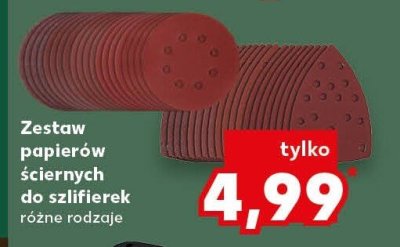 Zestaw papierów ściernych do szlifierek różne rodzaje PARKSIDE promocja w Kaufland