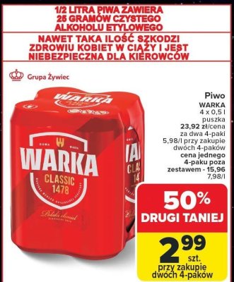 Piwo promocja w Carrefour