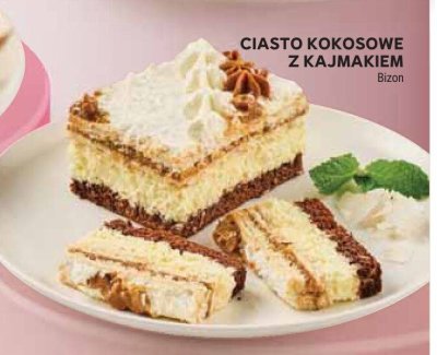 Ciasto kokosowe z kajmakiem Bizon promocja w Stokrotka