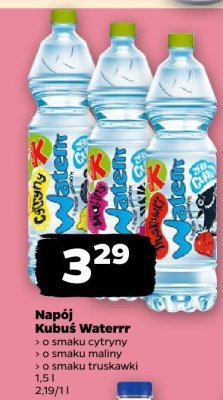 Napój Kubuś Waterrr o smaku truskawki promocja w Netto
