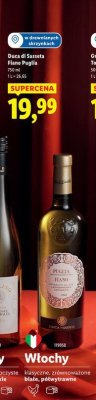 Wino Duca di Sasseta Fiano Puglia promocja w Lidl