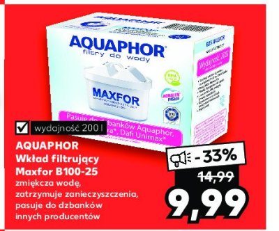 Wkład filtrujący b100-25 Aquaphor promocja