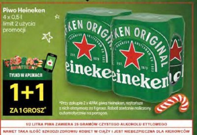 Piwo Heineken promocja w Delikatesy Centrum