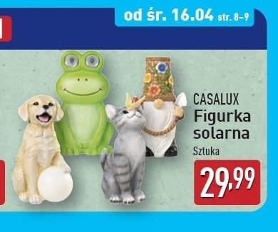 Figurka solarna pies Casalux promocja