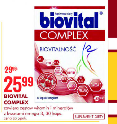 Tabletki witaminy + minerały Biovital complex promocja