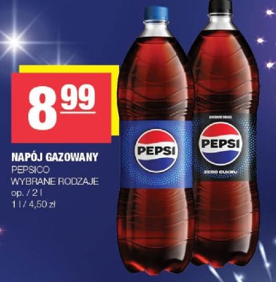 Napój gazowany Pepsi/Pepsi Zero wybrane rodzaje promocja w SPAR
