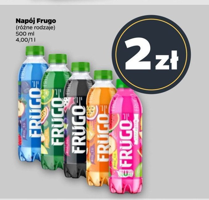 Napój czarny mix Frugo naowocowane promocja