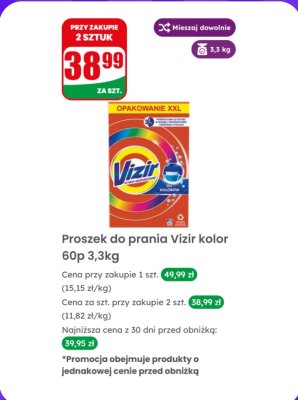Proszek do prania kolor promocja w Dino