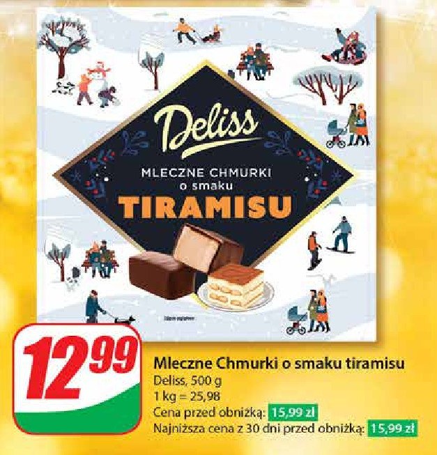 Mleczne chmurki tiramisu Deliss promocja