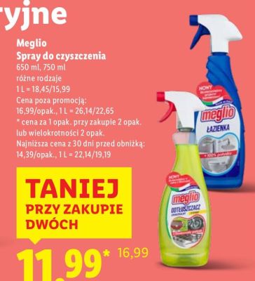 Spray do czyszczenia Meglio promocja w Lidl