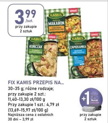 Fix Kamis przepis na... 30-35 g promocja w Stokrotka