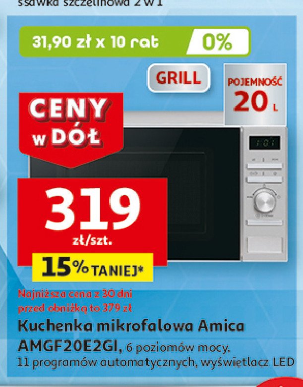 Kuchenka mikrofalowa amgf20e2gi Amica promocja