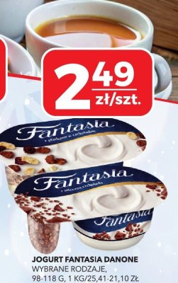 Jogurt Fantasia Danone wybrane rodzaje 98-118g promocja w Top Market