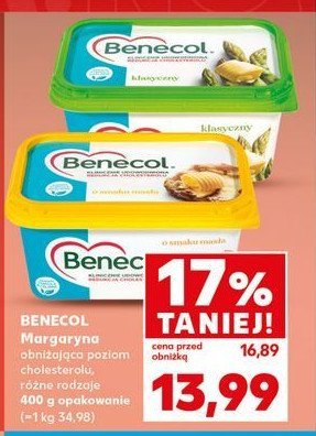 Margaryna Benecol o smaku masła promocja w Kaufland