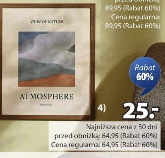 Obraz dekoracyjny Atmosphere View Of Nature promocja w Jysk